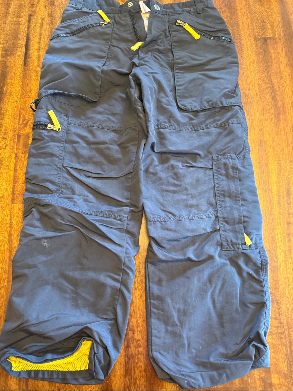 Northcrest Navy Between Season Pants with Yellow Accents